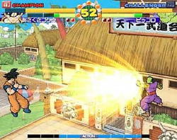 Goku, fighting Piccolo.