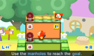 A screenshot showing manholes