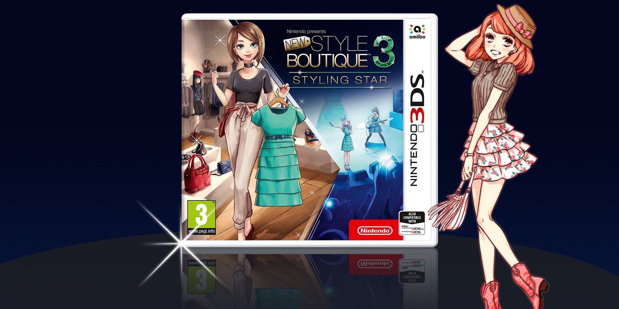 Opia boutique 3. Nintendo presents: New Style Boutique 3 styling Star. Игра девочка кукольная на Нинтендо.