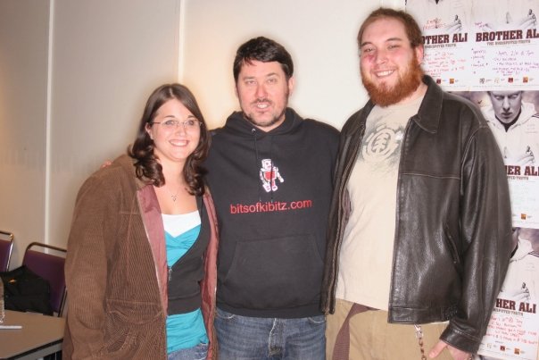  So I am on the right. The Girlfriend on the left. Oh yeah and Doug Benson in the middle.
