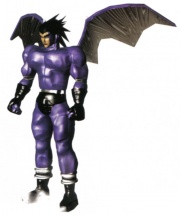 When I think purple muscle devil man, I think Galaga.