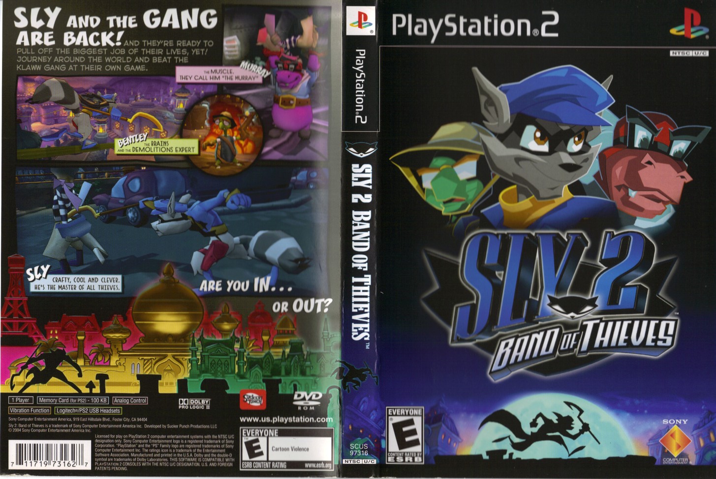  Sly 2: Band of Thieves - PS2 : Video Games