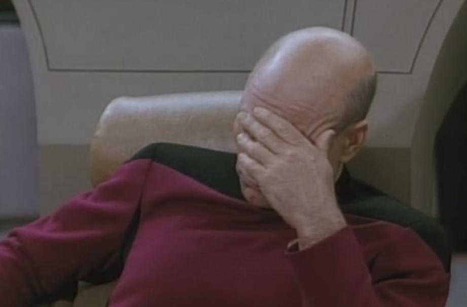  Picard also does the facepalm