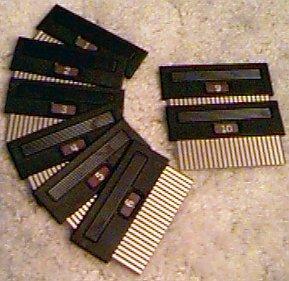 The game cartridges for the Odyssey 