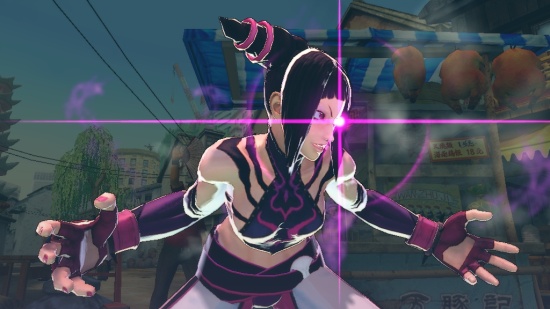  One of the new characters, Juri, who is about to mess someone up!