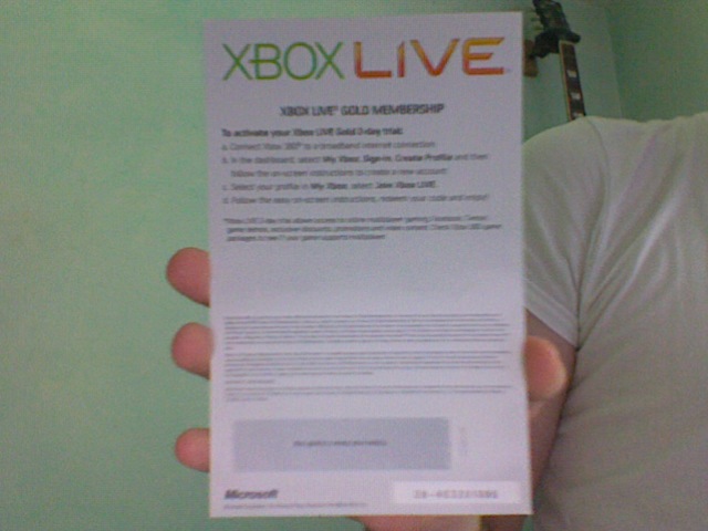 Zelfgenoegzaamheid Booth Binnen I'm giving away a 2-day trial Xbox live gold membership... - Xbox Live -  Giant Bomb