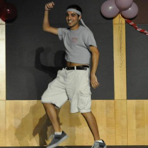 Here's a pic of me dancing to jump on it from fresh prince of bel air at a talent show