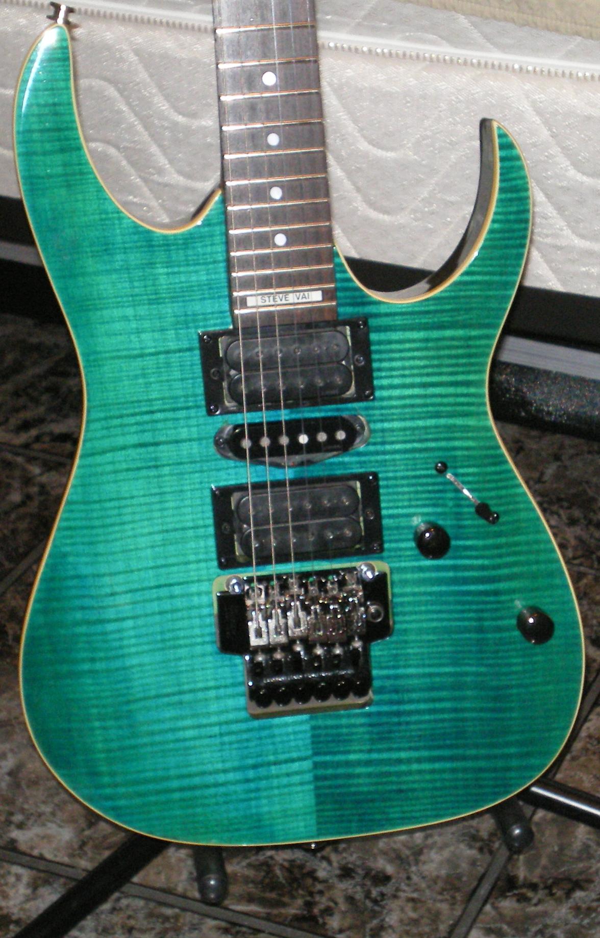  My Ibanez RG470 body rebuilt with a JEM 555 neck and electronics