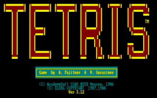 The original title screen of Elektronika 60 version.