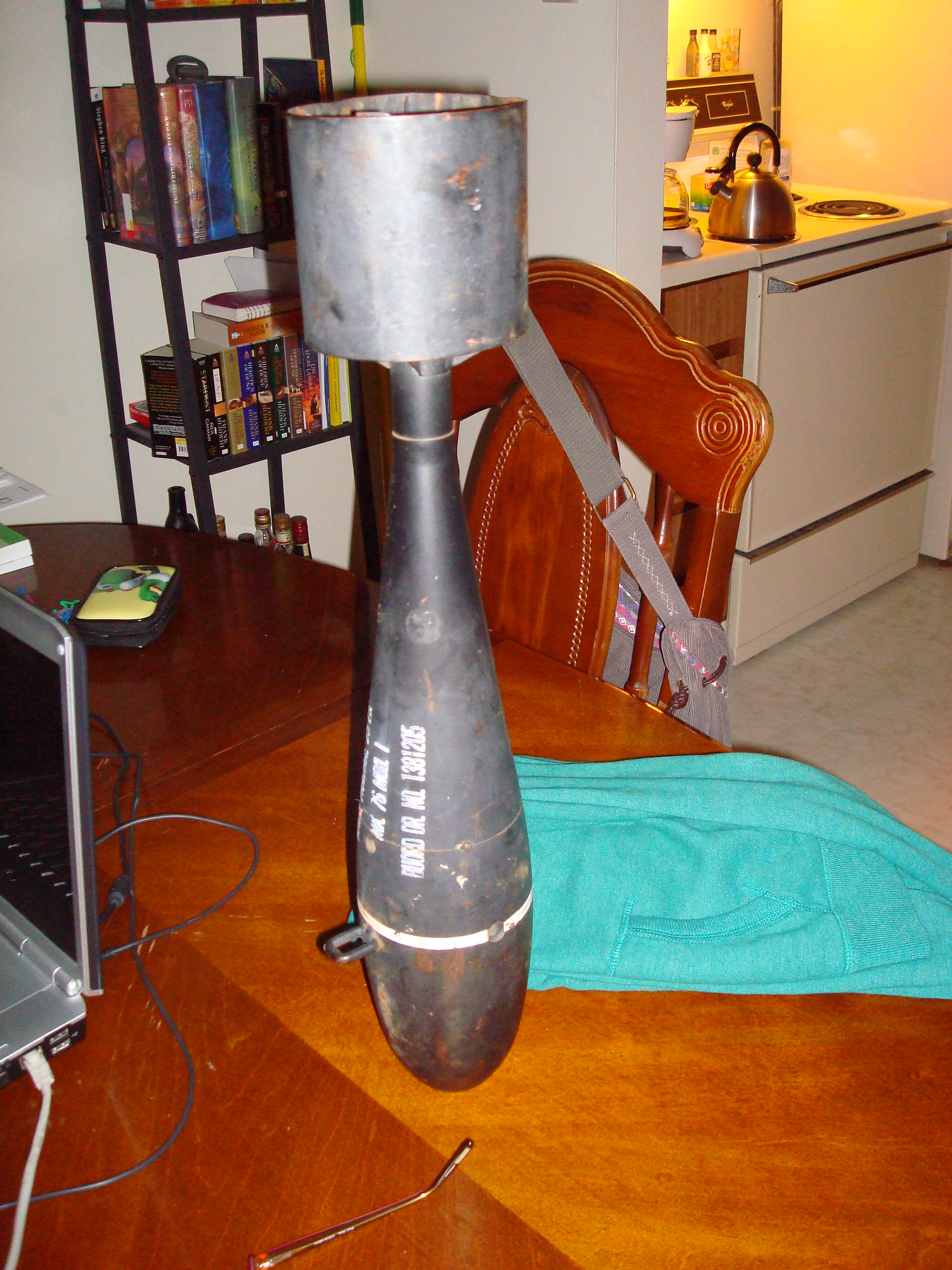  mk 76 mod 1 practice bomb - apparently a WWII-era relic? 