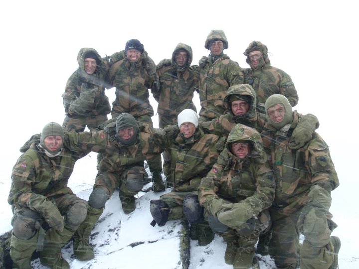  My team, 4 Papa, on top of Storala, the mountain we had to climb to get our beret 