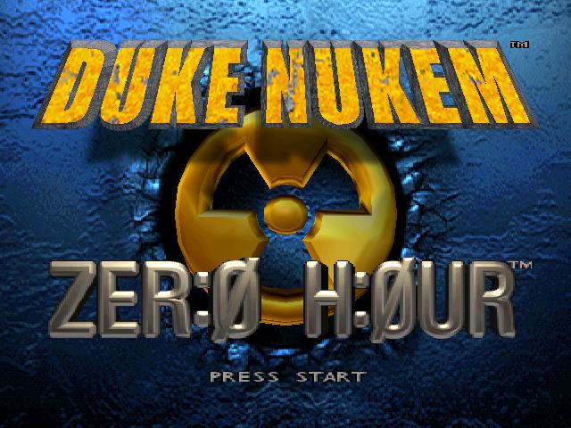 Zero Hour Title Screen
