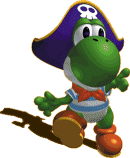  Yoshi + Pirate Costume = Best Thing Ever