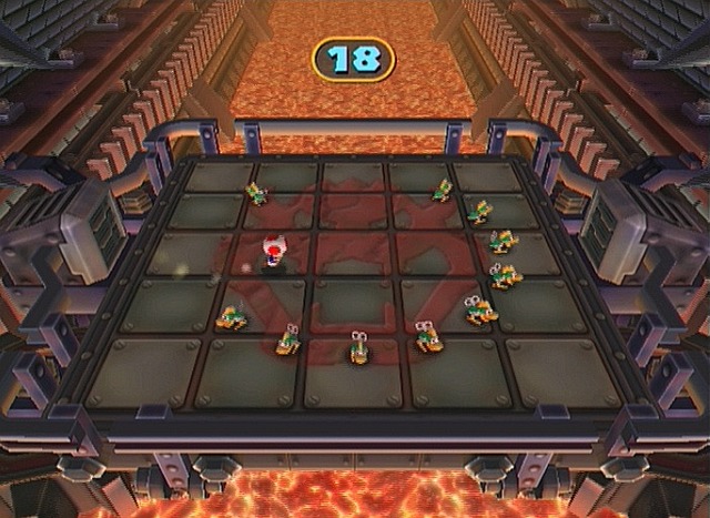 The Mecha-Koopas as seen in the Mario Party 7 minigame Tunnel of Lava!