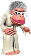 Wrinkly in Donkey Kong Country 3, the GameBoy Advance remake.