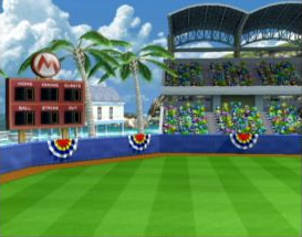 One of the 6 stadiums in the game, Mario Stadium.