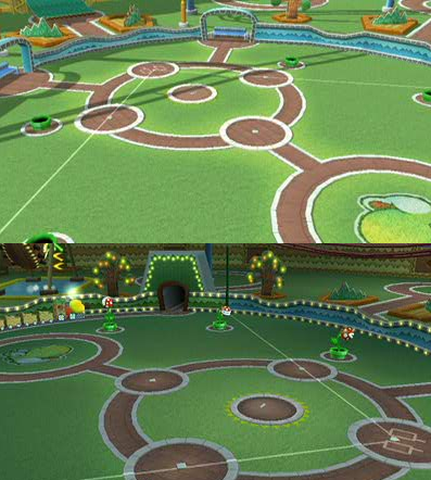  Yoshi Park in the day and the night.