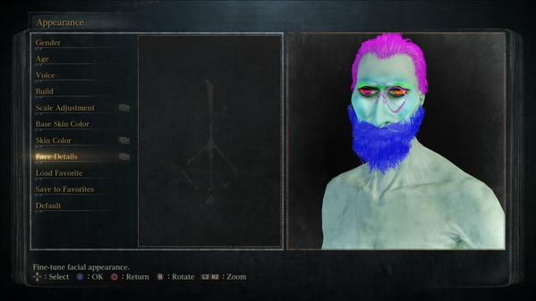 I forgot to PlayStation Share a picture of this game, so instead here's a character I made in Bloodborne.