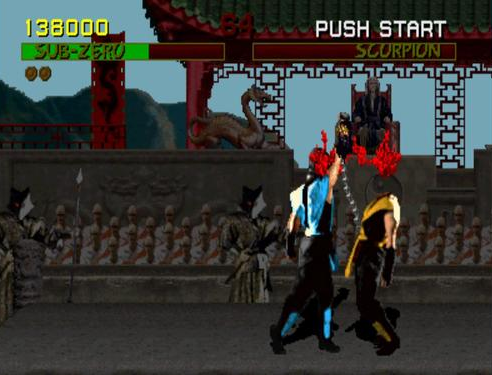 I don't think I ever successfully pulled off Sub-Zero's fatality in an arcade. MY SECRET SHAME
