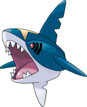 Sharpedo. It's a shark... torpedo.