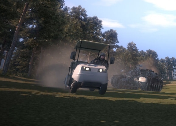 Golf Cart in Battle Field Bad Company