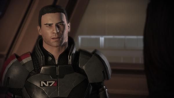  Commander Shepard is not amused by impostors.