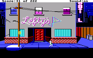 Yep, this is what Leisure Suit Larry in the Land of the Lounge LIzards used to look like.