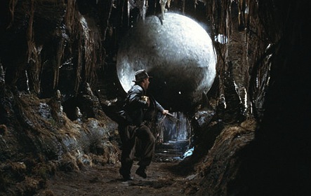 Movies, unlike games, don't have fail states, so Indiana Jones will always miss the boulder.