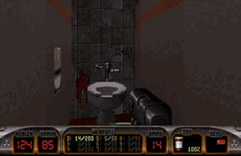 Duke Nukem 3D, the game that inspired my quest to interact with all video game toilets.