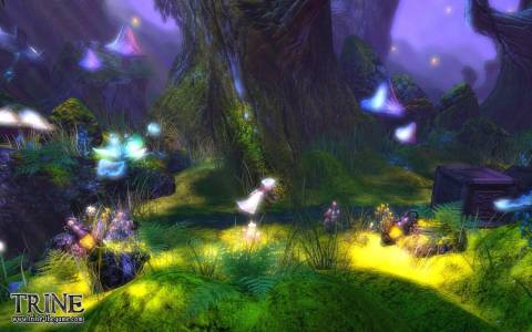The Thief navigates the forests of Trine
