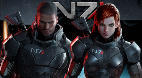 Male and Female Shepard in Mass Effect 3