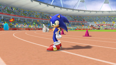 Sonic in Mario & Sonic at the London 2012 Olympic Games.