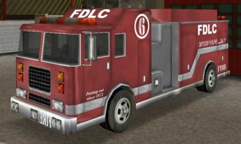 Even the firetruck doesn't escape Rockstar's meticulous attention to detail