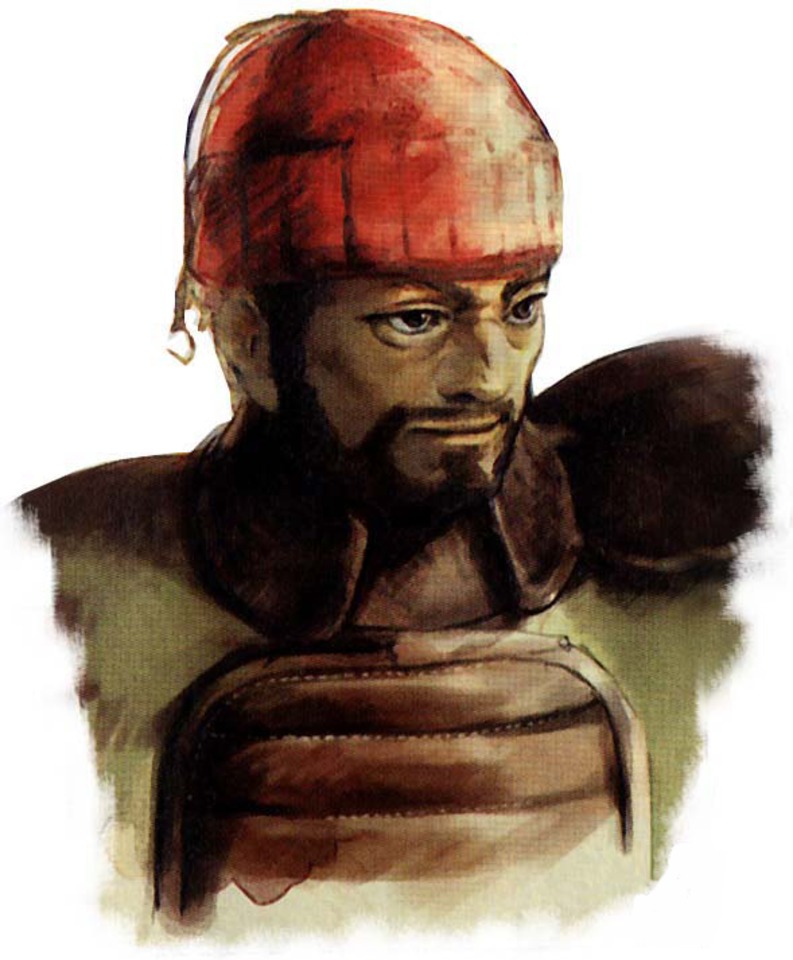 The captain as he appears in Panzer Dragoon Saga