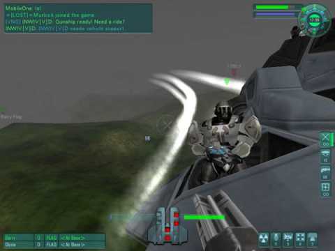 A group of players being transported by the Havok. Medium Armored player pictured. 