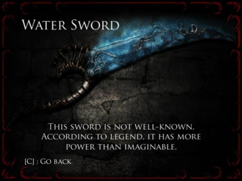 The Water Sword.