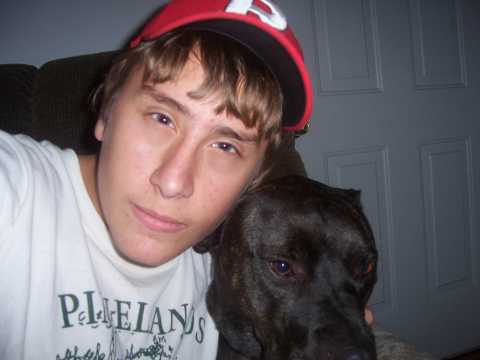 Picture of my dog (Otis) and I.