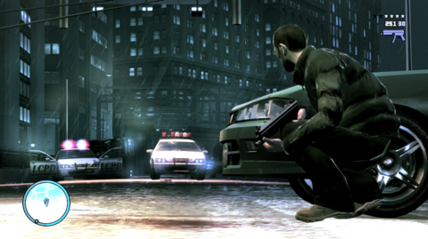 You can almost use anything as cover in GTA IV.