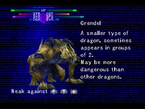 This Grendel is a threat at low levels, but the breath attack that it gains at higher levels is absolutely terrifying in a completely different way