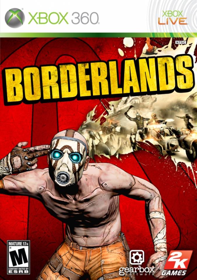 Front cover of Borderlands (US) for Xbox 360