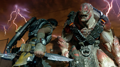 Weather effects and stabbing both play a meaningful role in Gears 4.