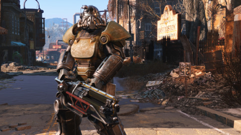 You get a set of power armor almost immediately, which is a nice twist.