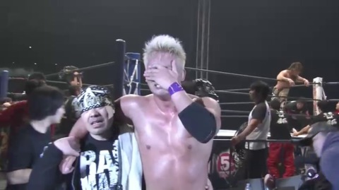 Don't cry Okada, you'll get another chance to beat that Tanahashi jerk at next year's Wrestle Kingdom.