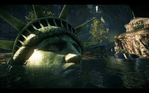   Crysis 2 doesn't lean too heavily on iconic NYC imagery, but yeah, the statue's in there.