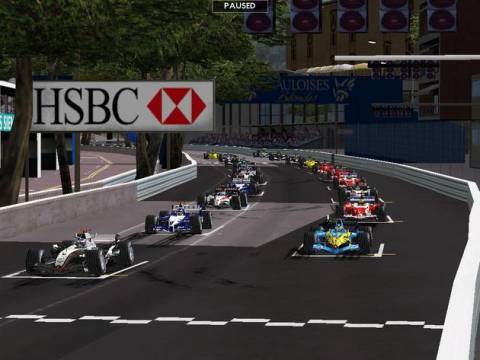  The starting grid on  Circuit de Monaco 