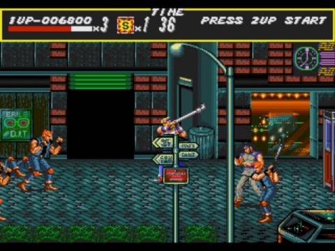Streets of Rage: because no list is complete without a side-scrolling brawler