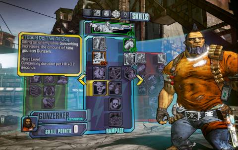 One part of Salvador's skill tree lets him regenerate health and reduce damage, making him more resilient and ready to get close.