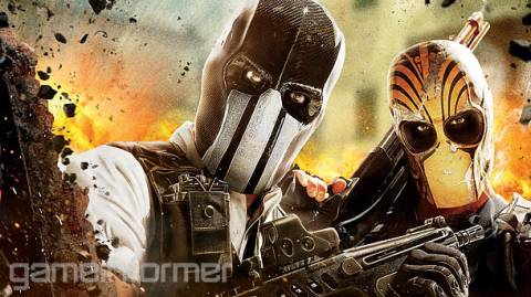 Game Informer's upcoming cover image. Yep, that looks about right for an Army of Two game.