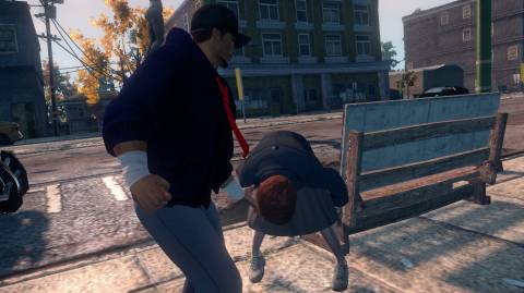 Performing random wrestling moves on innocent bystanders was one of my favorite things to do on the streets of Steelport.