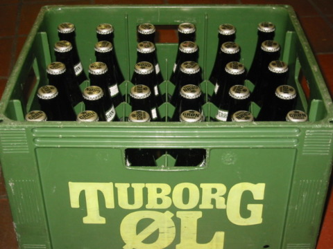  30 bottles of Tuborg